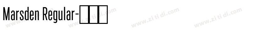 Marsden Regular字体转换 Marsden Regular字体转换